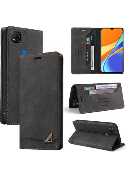 Xıaomı Redmi 9c Premium Deri Kickstand Premium Deri Iki (Yurt Dışından)