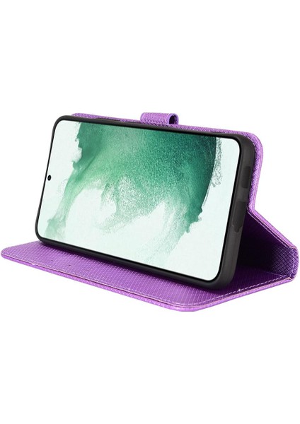 Samsung Galaxy S22 Artı Kickstand Kart Tutucu Manyetik Cüzdan (Yurt Dışından)