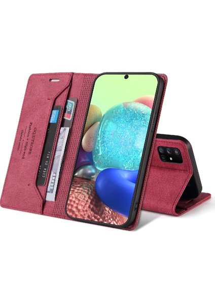 Samsung Galaxy A71 4g Kickstand Iki Kart Yuvaları Premium Deri (Yurt Dışından) indirimleri