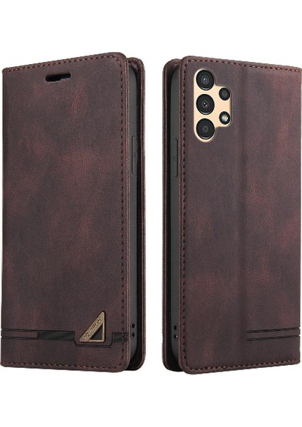 Samsung Galaxy A13 4g Iki Kart Yuvaları Premium Deri Kickstand (Yurt Dışından)