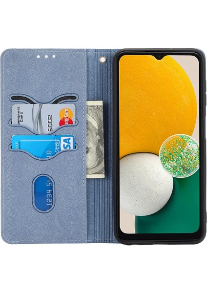 Samsung Galaxy A13 4g Kredi Kartı Tutucu Pu Deri Kapak El Için Kılıf (Yurt Dışından)