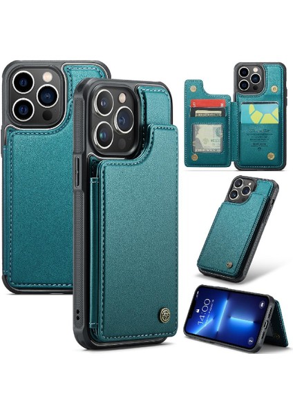 IPhone 13 Pro Kart Tutucu Ince Darbeye Dayanıklı Durumda Pu (Yurt Dışından) fırsatları
