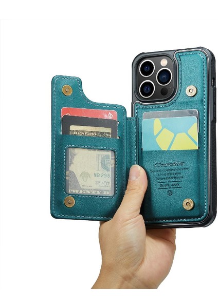 IPhone 13 Pro Kart Tutucu Ince Darbeye Dayanıklı Durumda Pu (Yurt Dışından) indirimleri