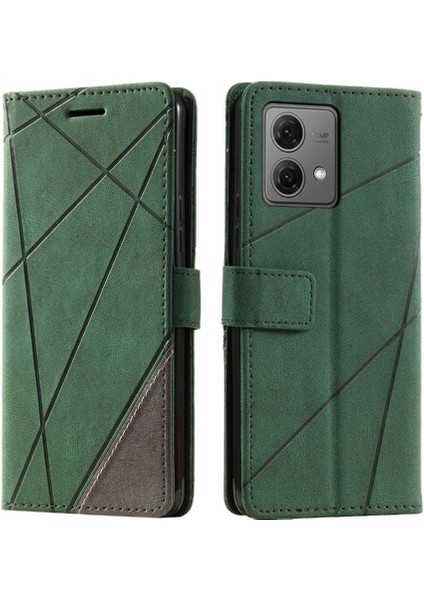 Motorola Moto G84 5g Manyetik Kart Tutucu Kickstand Pu Deri Kılıf (Yurt Dışından)