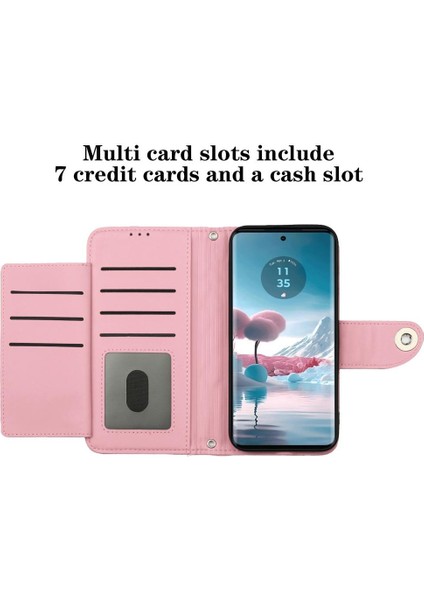 Motorola Kenar 40 Neo Kart Tutucu Cüzdan Kapak Bilek Şeridi Şık (Yurt Dışından) modelleri