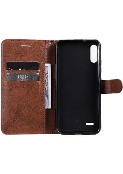 Kart Yuvası Yüksek Kaliteli Deri Iş ile Lg LG/K22 Plus Için Flip Case (Yurt Dışından)