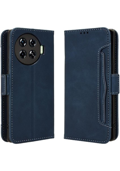 Tecno Spark 20 Pro Artı 4g Deri Cüzdan Kapağı Için Kılıf Ayarlanabilir Kart (Yurt Dışından)