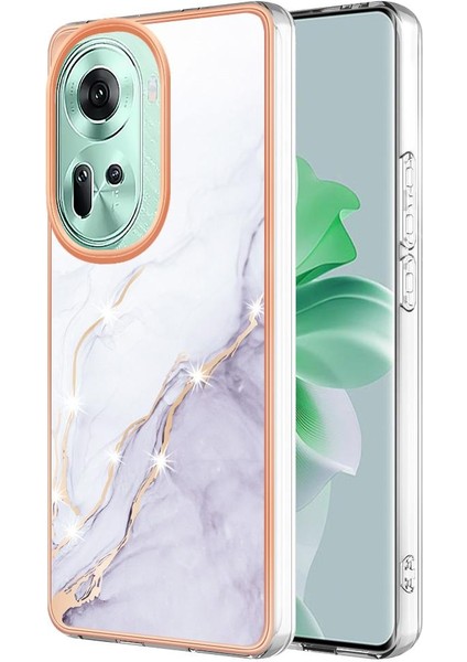 Oppo Oppo 11 Için Kılıf 5g Yumuşak Tampon Ince Tpu Koruma Mermer Desen (Yurt Dışından)