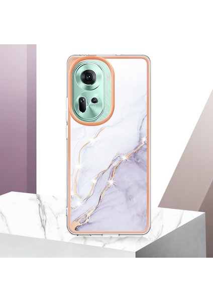 Oppo Oppo 11 Için Kılıf 5g Yumuşak Tampon Ince Tpu Koruma Mermer Desen (Yurt Dışından) modelleri