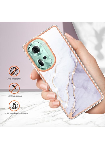 Oppo Oppo 11 Için Kılıf 5g Yumuşak Tampon Ince Tpu Koruma Mermer Desen (Yurt Dışından) fırsatları