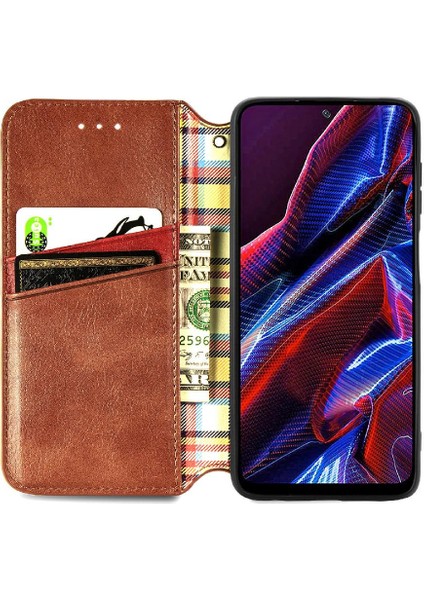 Xıaomı Poco X5 Cüzdan Fonksiyonu Için Kılıf Moda Tasarım Kapak Kılıfı (Yurt Dışından) modelleri