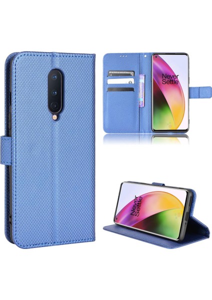 Oneplus 8 Için Kılıf Kapak Kart Tutucu Manyetik Cüzdan Kickstand (Yurt Dışından)