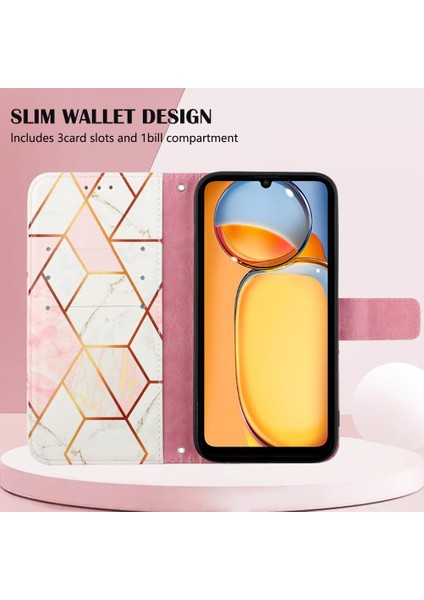 Xiaomi Redmi Için Kılıf Redmi 4g Cüzdan Pu Deri Kickstand Mermer Desen (Yurt Dışından) indirimleri