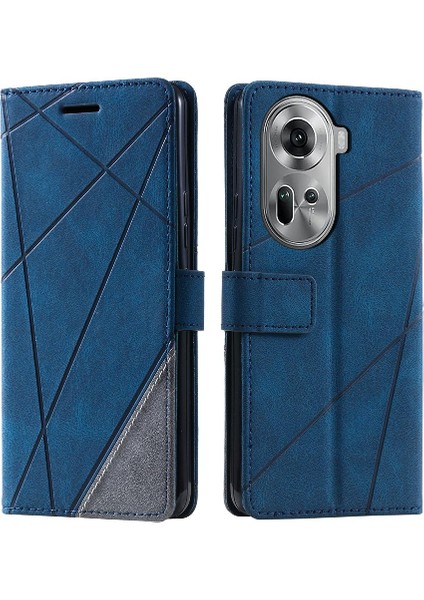 Oppo Oppo 11 5g Pu Deri Manyetik Kart Tutucu Kickstand Cüzdan Için Kılıf (Yurt Dışından)