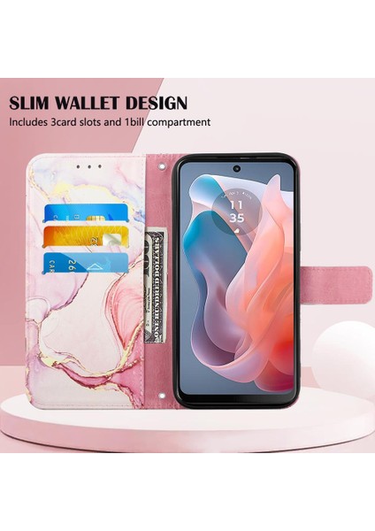 Motorola Moto G 5g 2024 Pu Deri Cüzdan Kickstand Mermer Desen (Yurt Dışından) indirimleri