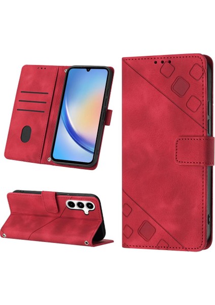 Samsung Galaxy A35 5g Için Kılıf Manyetik Deri Cüzdan Kapak Çevirin Kart (Yurt Dışından)