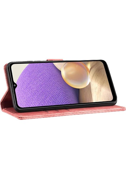 Samsung Galaxy A32 5g Için Kılıf Tutucu Kapak Kabartmalı Sevimli Kedi Kart Durumda (Yurt Dışından) indirimleri