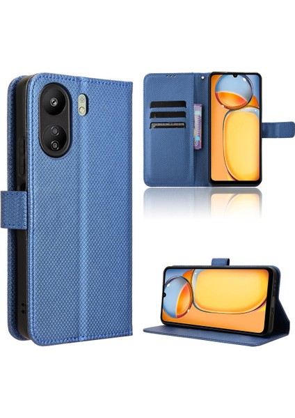 Xiaomi Redmi 13C Kart Tutucu Kapak Için Kılıf Kickstand Manyetik Cüzdan (Yurt Dışından)