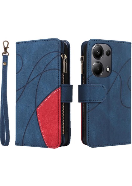 Xiaomi Poco M6 Pro 4g Fermuar Cüzdan Tarzı ile Dokuz Kart Yuvaları (Yurt Dışından)