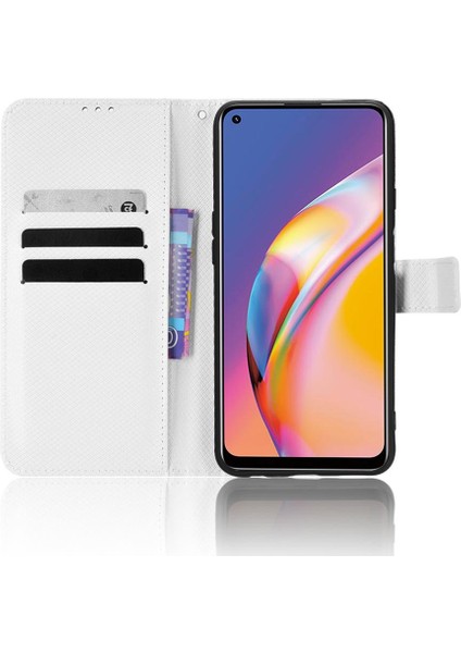 Oppo Oppo 5 Lite Kickstand Manyetik Cüzdan Kapak Kart Tutucu Için Kılıf (Yurt Dışından)