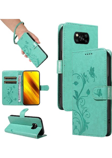 Xiaomi Poco X3/x3 Pro/x3 Nfc ve Kart Yuvası Cüzdan Telefon Kılıfı (Yurt Dışından)