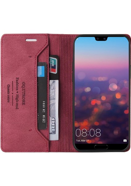 Mays Shop Telefon Kılıfı Için Huawei P20 Pro Iki Kart Yuvaları Premium Deri Premium (Yurt Dışından)