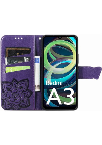 Xiaomi Redmi A3 Kelebek Cüzdan Iş Kanat Çok Renkli (Yurt Dışından) indirimleri