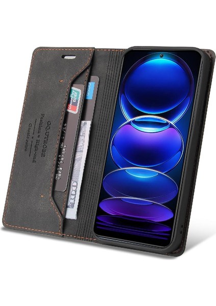 Xiaomi Poco X5 Premium Deri Premium Deri Kılıf Kickstand Iki (Yurt Dışından) indirimleri