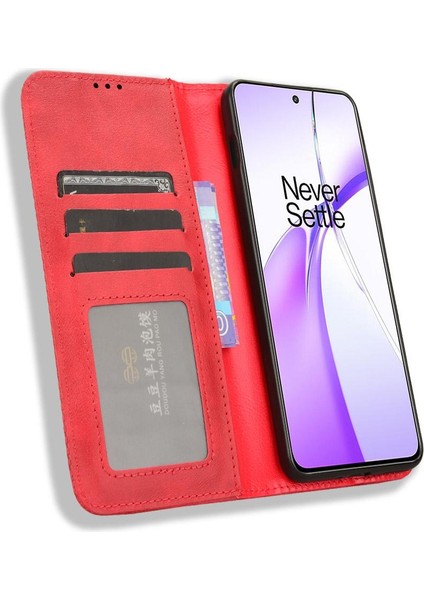 Oneplus Nord Ce4 5g Pu Deri Manyetik Kapatma Cüzdan Için Kılıf (Yurt Dışından)