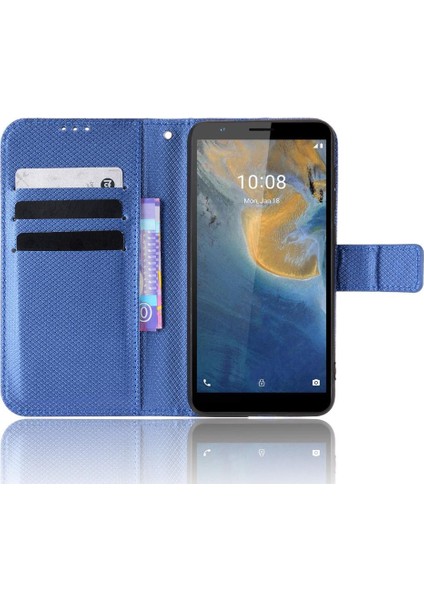 Zte Blade Magnetic Manyetik Cüzdan Kart Tutucu Kapak Kickstand Için Kılıf (Yurt Dışından) fırsatları