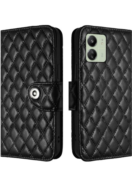 Xiaomi Redmi 13C 4g Için Kılıf Cüzdan Kapak Bilek Şerit Darbeye Şık (Yurt Dışından)