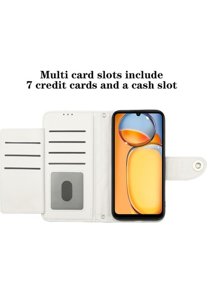 Xiaomi Redmi 13C 4g Için Kılıf Cüzdan Kapak Bilek Şerit Darbeye Şık (Yurt Dışından) modelleri