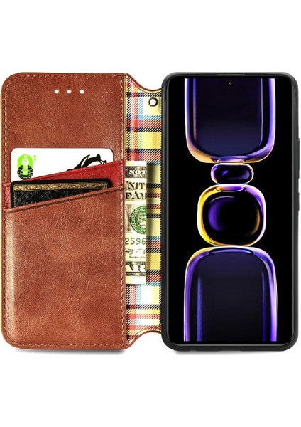 Xıaomı Redmi Için Kılıf K60 Moda Tasarım Deri Kılıf Kapak Çevirin Iş (Yurt Dışından) modelleri