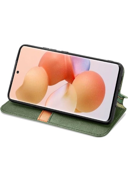 Xıaomı 12T Cüzdan Fonksiyonu Için Kılıf Zarif Iş Deri Kılıf Flip (Yurt Dışından) modelleri