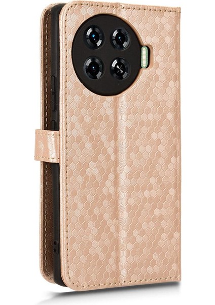 Tecno Spark 20 Pro Artı 4g Geometrik Desen Deri Cüzdan Kapağı Için Kılıf (Yurt Dışından)