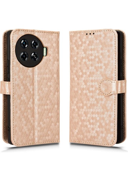 Tecno Spark 20 Pro Artı 4g Geometrik Desen Deri Cüzdan Kapağı Için Kılıf (Yurt Dışından)