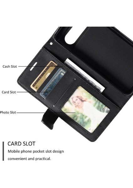 Google Piksel 8 Pro Kart Tutucu Için Kılıf Kickstand Cüzdan Flip Folio Pu (Yurt Dışından)