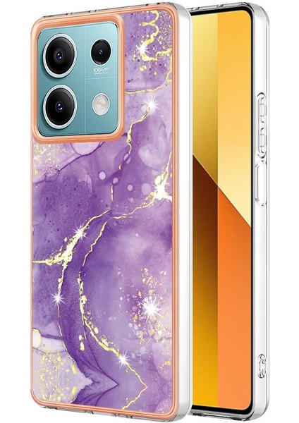 Xiaomi Redmi Için Not 13 5g Ince Tpu Yumuşak Tampon Mermer Desen (Yurt Dışından)