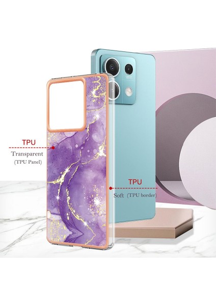Xiaomi Redmi Için Not 13 5g Ince Tpu Yumuşak Tampon Mermer Desen (Yurt Dışından) fiyatları