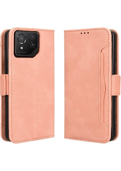 Asus Rog Telefon 8 5g Manyetik Kapatma Deri Cüzdan Kapak Kartı (Yurt Dışından)