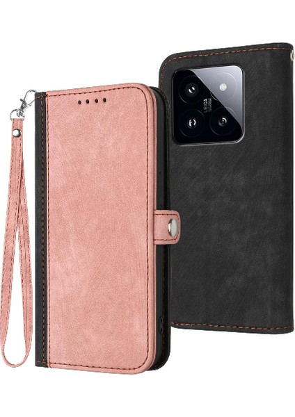Xiaomi 14 Için Kılıf Pro Kickstand Koruyucu Cüzdan Flip Folio Kitap Pu ile (Yurt Dışından)