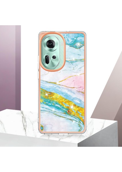 Oppo Oppo 11 Için Kılıf 5g Yumuşak Tampon Ince Tpu Koruma Mermer Desen (Yurt Dışından) modelleri