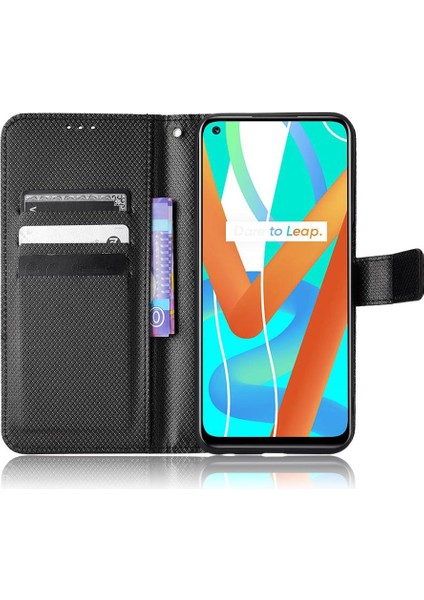 Realme 8 5g Kart Tutucu Manyetik Cüzdan Kickstand Kapak Için Kılıf (Yurt Dışından) modelleri