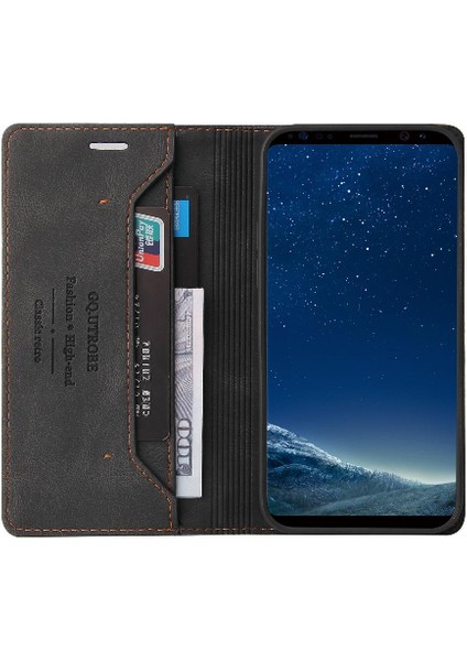 Mays Shop Samsung Galaxy S8 Artı Premium Deri Kickstand Premium Iki (Yurt Dışından)