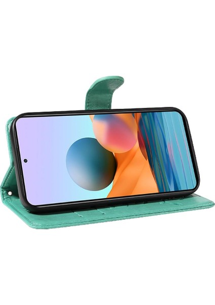 Xiaomi Redmi Için Not 10 Pro Kabartmalı Kelebek Yüksek Kaliteli Deri (Yurt Dışından)