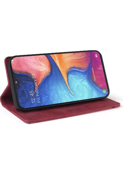 Samsung Galaxy A21S Premium Deri Kickstand Premium Deri Kılıf (Yurt Dışından)