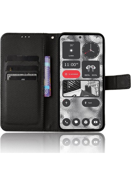 Nothing Kılıf Telefon 2 Kart Tutucu Kickstand Kapak Manyetik Cüzdan (Yurt Dışından) indirimleri