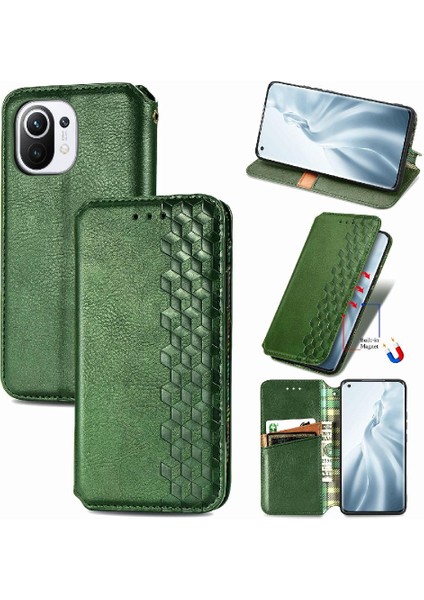 Xıaomı 11 Için Kılıf Kapak Çevirin Kılıf Cüzdan Fonksiyonu Moda Tasarımı (Yurt Dışından) fiyatları