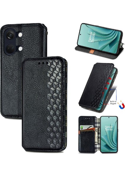 Oneplus Ace 2V Zarif Iş Moda Tasarım Deri Kılıf (Yurt Dışından)
