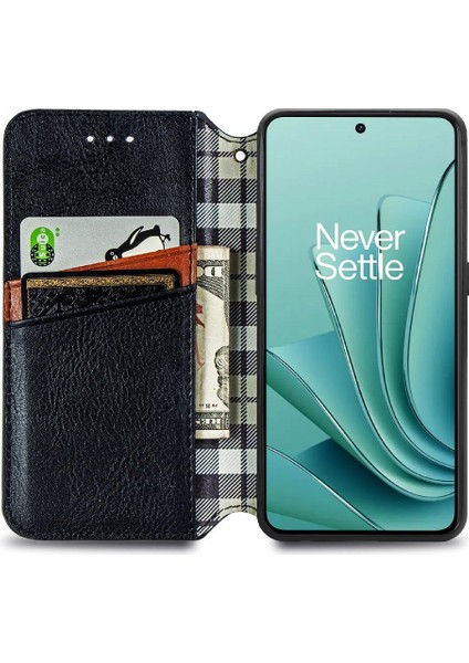 Oneplus Ace 2V Zarif Iş Moda Tasarım Deri Kılıf (Yurt Dışından)